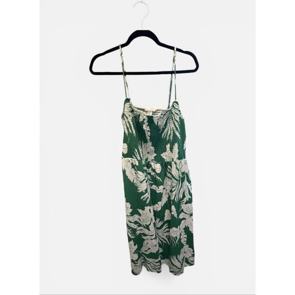 H&M green and white dress